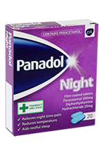 Buy online Panadol Night Pain Tablets 20